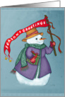 Mrs Snowmans Special Christmas Delivery card