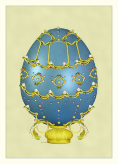 Decorated Easter Egg Greeting Card