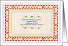 Blessed With Boys! - Triplet Baby Boys Announcement card