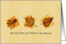 Bonne Fte de l’Action de grces card