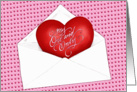 My One and Only Valentine - Heart in a Envelope card
