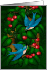 Love Birds - Hearts - Cherries Note card