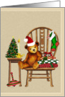 Teddy The Christmas Bear Card