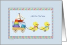 Baby Ducks -Twins Boy-Girl Baby Shower Gift card