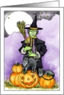 Halloween Witch Greeting card