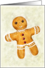 Gingerbread Man Christmas Greeting card