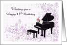 Happy 13th Birthday card