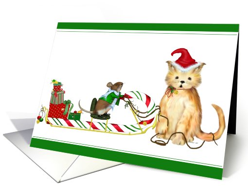 Magical Christmas Sleigh ride card (107979)