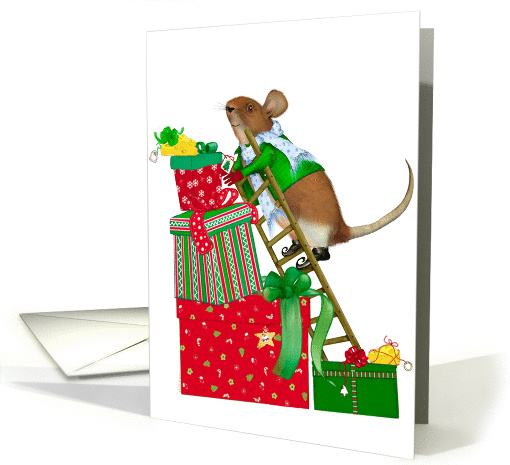 Christmas Mouse card (107983)