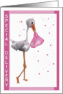 Special Delivery - Congratulations Girl card