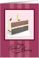Happy Golden Birthday - Pink card