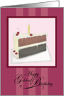 Happy Golden Birthday - Pink card