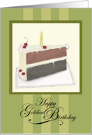 Happy Golden Birthday - Lime card