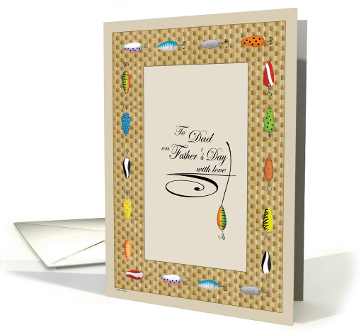 Fish Tackle Father's Day Greeting For Dad card (203933)