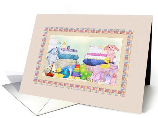Babies are a precious Gift - Congratulations Twins card (225409)