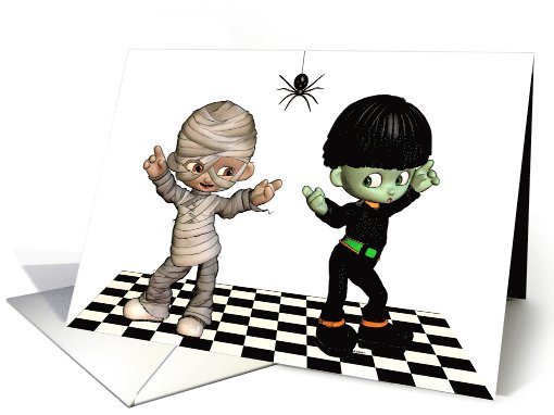 Halloween Boogie-Woogie card (258289)