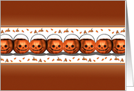 Halloweens Pumpkin Row card