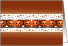 Halloweens Pumpkin Row card