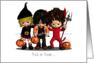 Halloween Trio Trick or Treat card