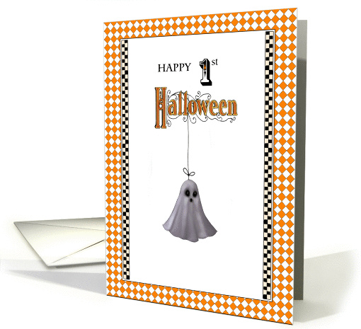 Lillte Ghost First Halloween card (264506)