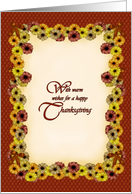 A Bounty of Flowers Thanksgiving card