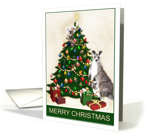 Australian Native Animals Christmas card (290460)