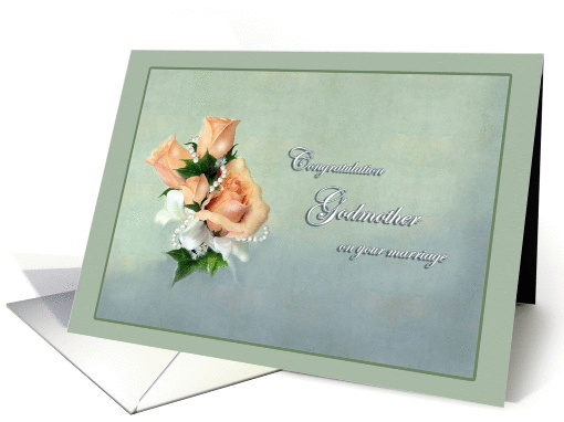 Wedding Congratulation - Godmother card (301504)