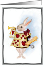 Attention! - White Rabbit Valentine card