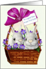 Easter Bunnuy Basket - First Easter Niece card