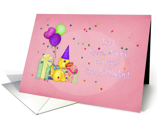 First Birthday for Niece card (361859)