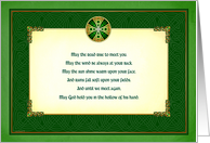 May The Road Rise To Meet You - St. Patrick’s Day Irish Blessing card