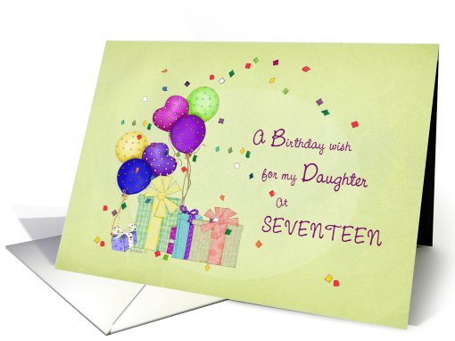 At Seventeen - Birthday card (480056)