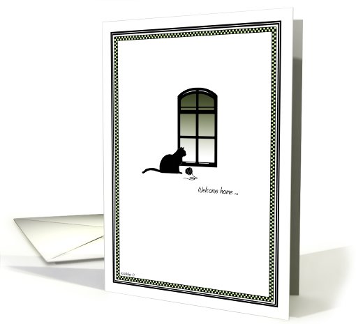 Welcome Home   -  Cat card (480095)