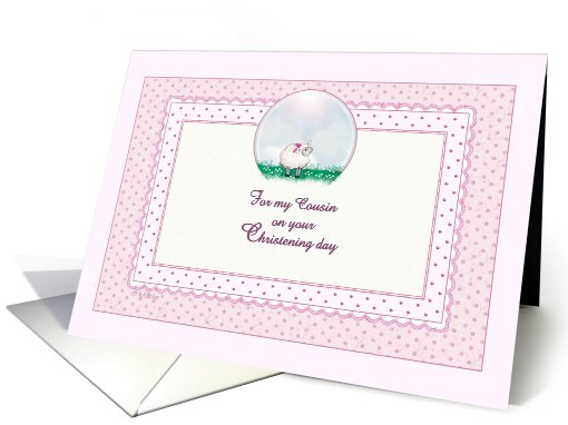 Christening Day - For Cousin card (574175)