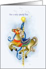 Happy Birthday Carousel - Boy card
