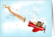I Can Fly Birthday Message card