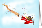 I Can Fly Birthday Message card