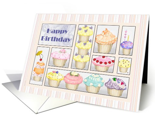 Cupcake Love Birthday card (714985)