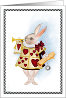 Don’t Be Late - White Rabbit Note card