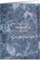 Condolences/Sympathy for the loss of a Grandfather card