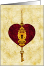 Key To My Heart Valentine card