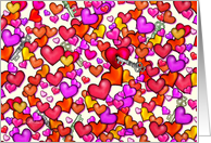 Keys and Hearts Valentine card
