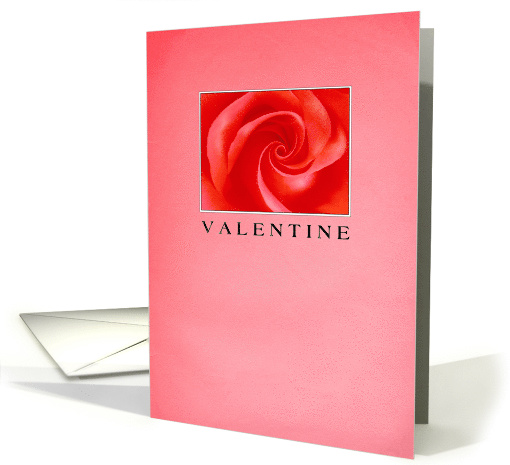 Pink Rose Valentine card (745029)