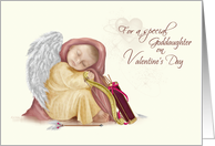 Cupid Valentine Goddaughter card