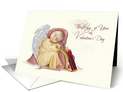Thinking of You Cupid Valentine card (747502)