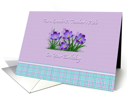 Teacher's Aide Birthday card (754611)