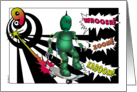 9th Birthday, Skateboarding Robot card