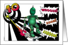 10th Birthday, Skateboarding Robot card