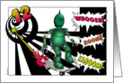 12th Birthday, Skateboarding Robot card