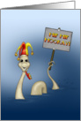 Happy Birthday Day Hip Hip Hooray Loch Ness card